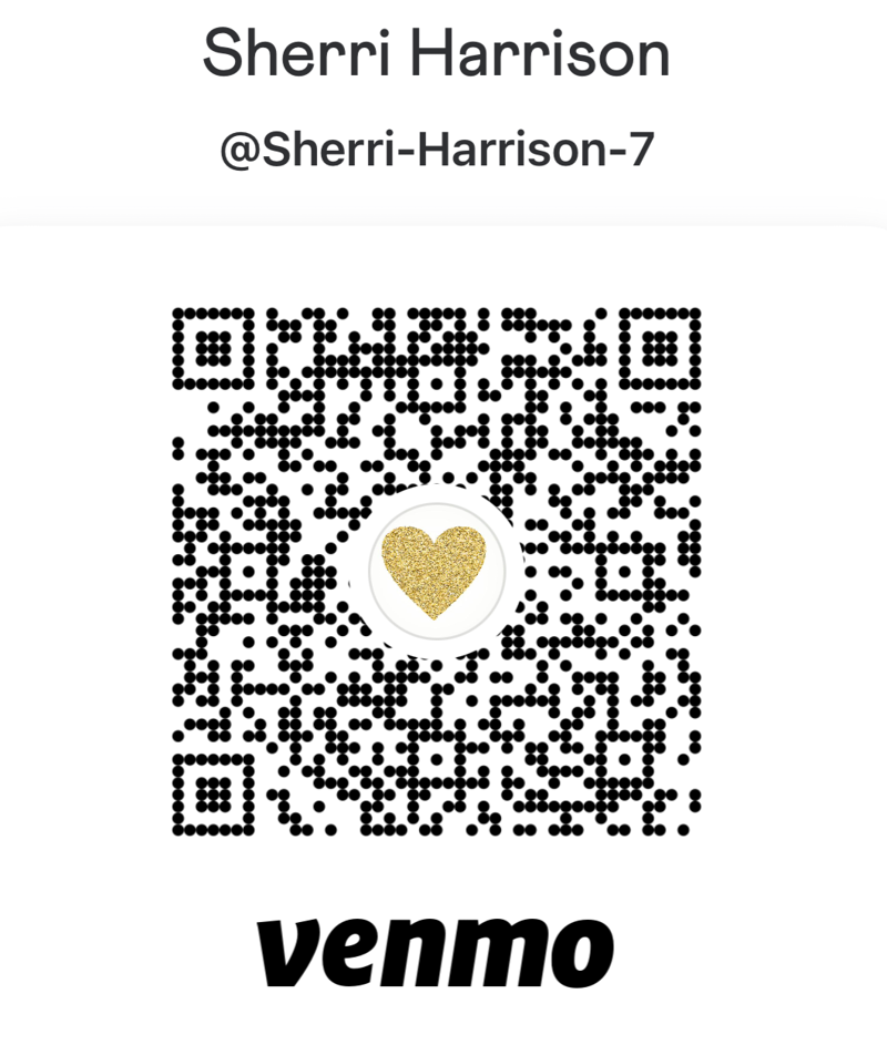 Venmo QR code for Sherri Harrison, @Sherri-Harrison-7